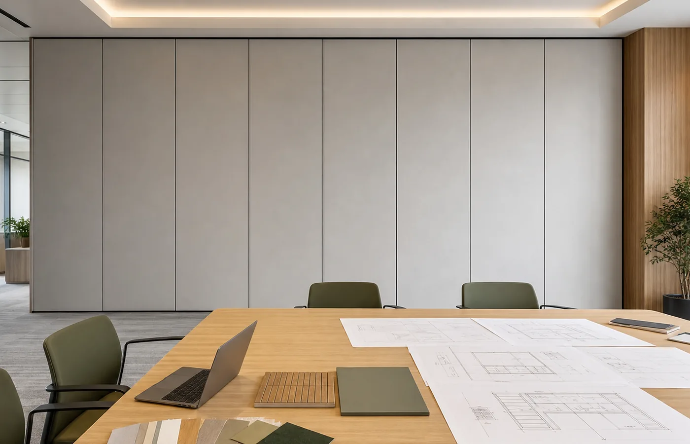 Movable partition wall guides and project insights