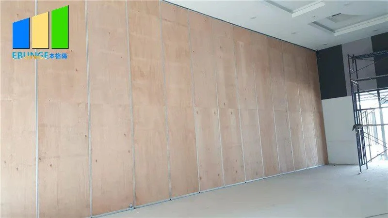 Movable partition wall installed in a commercial interior project in Thailand