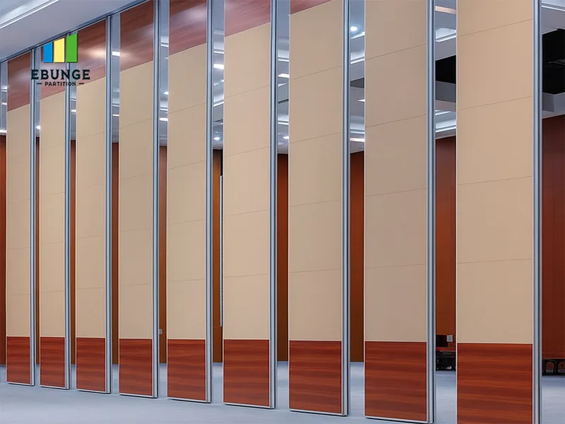 Acoustic movable partition wall for sound control planning