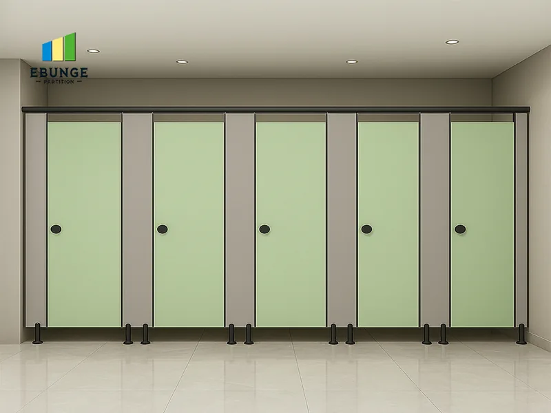 HPL toilet partition cubicle for commercial washrooms