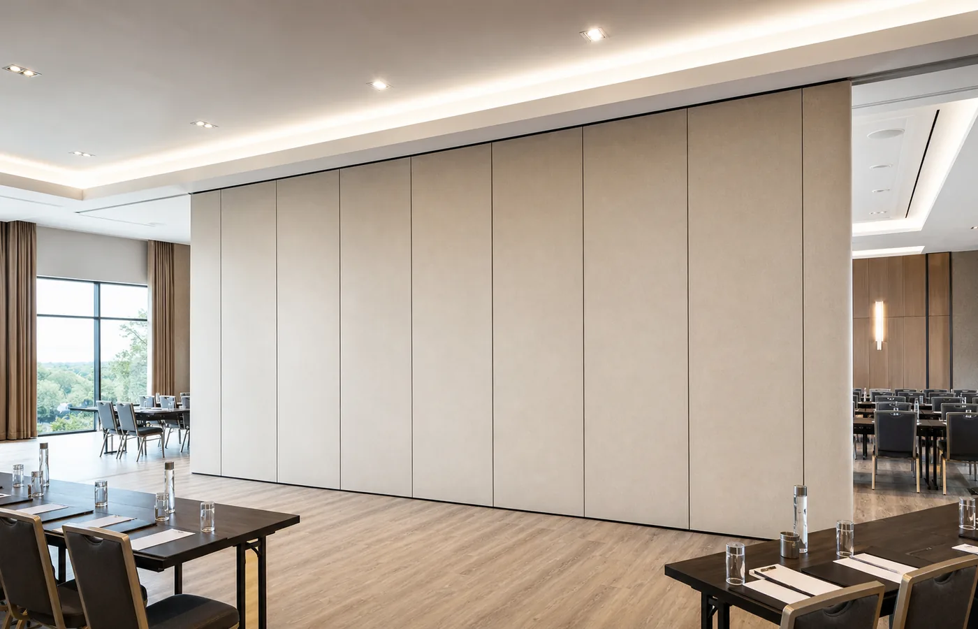 Movable partition wall for commercial project applications