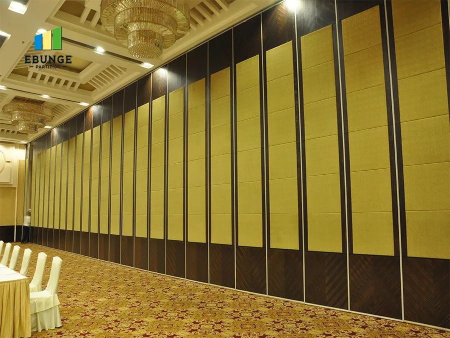 Hotel ballroom movable partition wall application
