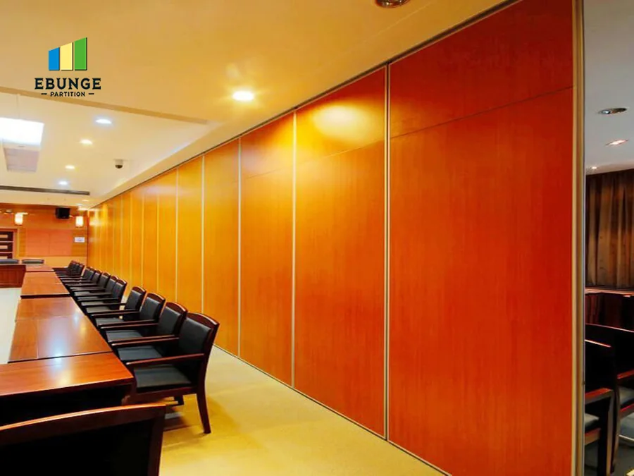 Office movable partition wall for meeting rooms